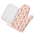 thumbnail image 1 of Honeii Halloween Gnomes patten Oven Mitts and Pot Holders Sets, Baker Oven Mitts, Mittens for Kitchen Decor, Baking Lover over Gloves Gifts, 1 of 7