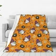 thumbnail image 1 of Honeii Halloween Witches Gnome Print Fleece Blanket - Throw Blanket for Bed, Sofa, Couch, Camping, and Travel , Microplush Ultra Soft Warm Blanket-40"x30", 1 of 7