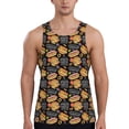 thumbnail image 1 of Honeii Hamburgers Hot Dogs Pattern Men's Workout Tank Top Casual Sleeveless Gym Muscle Shirts Bodybuilding Tee-4X-Large, 1 of 7