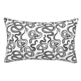 thumbnail image 1 of Honeii Hand Drawn Snake Print Pillow Cases,Plush Throw Pillow Covers,Decorative Pillowcase for Sofa, Couch, Living Room-16"x24", 1 of 6