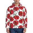 thumbnail image 1 of Honeii Hand Drawn Tomatoes Pattern Mens Hoodies Men's Loose Sleeve Sweatshirt,Pullover Hooded Sweatshirt for Men,Essentials Hoodie-4X-Large, 1 of 7