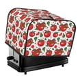 thumbnail image 1 of Honeii Hand Drawn Tomatoes Print 4 slice Toaster Cover, Two Slice Toaster Dust-proof Cover For Kitchen Small Appliance and Fingerprint Protection, 1 of 7