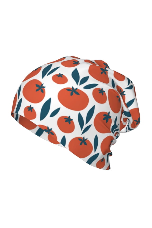 Hand Drawn Tomatoes Print Kids Knit Beanie Watch Hat ,Knit Cap for Boys and Girls