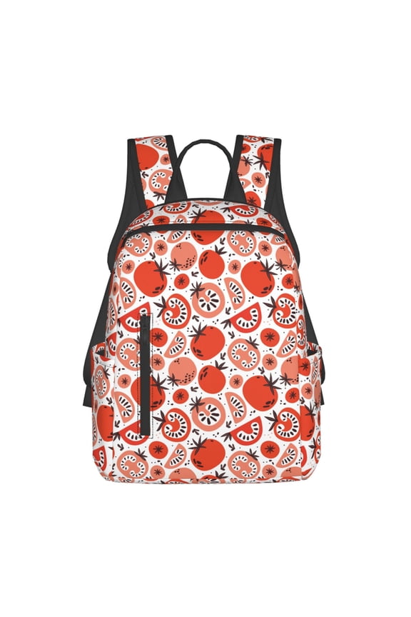 Hand Drawn Tomatoes Print Lightweight Backpacks,Carry on Backpack,Durable Backpack for School, Work & Travel