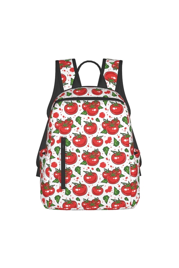Hand Drawn Tomatoes Print Lightweight Backpacks,Carry on Backpack,Durable Backpack for School, Work & Travel