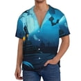 thumbnail image 1 of Honeii Happy Halloween-1 for Men's Short-Sleeved Button-Up Collared Shirt Featuring A Pocket, Perfect for Beach Vacations, And Travel Adventures.-4X-Large, 1 of 5