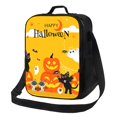 thumbnail image 1 of Honeii Happy Halloween1 Print Insulated Lunch Bag, Reusable Lunch Box for Adult, Leakproof Cooler Bag for Work Office Travel Picnic, 1 of 7