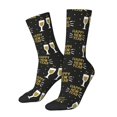 thumbnail image 1 of Honeii Happy New Year Print Adult Socks,Crew Socks,Casual Calf Socks,Daily Wear Socks for Men & Women, Perfect for Sports, Casual and Everyday Use, 1 of 6