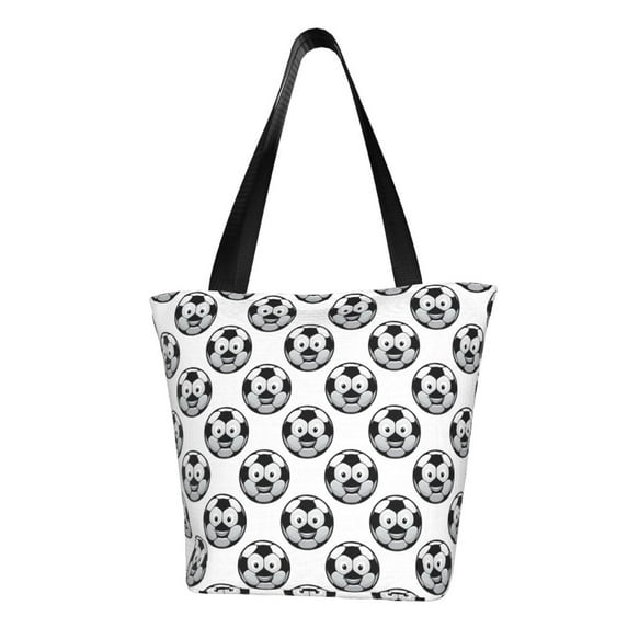 Honeii Happy Soccer Print Women Top Handle Satchel Handbags,Fashion Handbag,Messenger Tote Bag Purse for Women,Shoulder Bag Handbag for Travel, Work