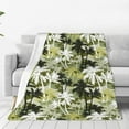 thumbnail image 1 of Honeii Hawaii Palms Print Fleece Blanket - Throw Blanket for Bed, Sofa, Couch, Camping, and Travel , Microplush Ultra Soft Warm Blanket-50"x40", 1 of 7