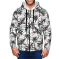 thumbnail image 1 of Honeii Hawaii Palms Print Hoodies for Men, Pullover & Full Zip, Breathable Zip up Hoodie, Sweatshirt-Medium, 1 of 5