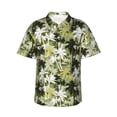 thumbnail image 1 of Honeii Hawaii Palms Print Men’s Hawaiian Shirt,Classic Button-Down Short Sleeve Shirt, for Beach, Vacation, and Outdoor Activities,X-Large, 1 of 7
