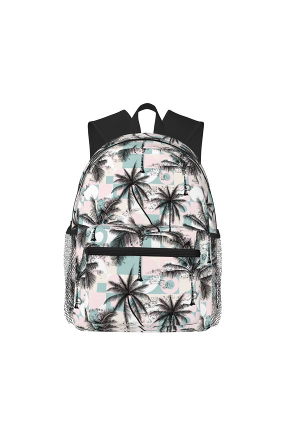 Hawaii Palms Print School Backpack,Casual Lightweight Travel Rucksack Daypack,Backpacks for College High