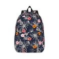 thumbnail image 1 of Honeii Hawaiian Style Print Canvas College Laptop Backpack, Durable Rucksack Travel Notebook Bag School Backpack Book Bag for Men Women-Medium, 1 of 7