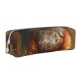 thumbnail image 1 of Honeii Haystack Meditating Cat Pattern Pencil Case, Pencil Pouch, Pencil Case Small, Pencil Pouch Aesthetic, PVC Pencil Pouch, Pencil Bag, Makeup Pouch, 1 of 7