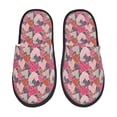 thumbnail image 1 of Honeii Hearts for Valentines day Print Furry Slippers Bedroom Slippers for Women and Men Fuzzy Plush Comfy Faux Fur Lined Slide Shoes -Medium, 1 of 8