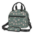 thumbnail image 1 of Honeii Hedgehogs and Flowers Print Lunch Box,Insulated Lunch Bag,Lunch Tote Bags,Leakproof Cooler Lunch Case for Travel Work Picnic, 1 of 7