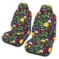 thumbnail image 1 of Honeii Herbs And Spices Print Car Seat Covers 2 Pieces, Full Set Universal Seat Covers for Cars, Waterproof Auto Seat Protectors, 1 of 7