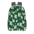 thumbnail image 1 of Honeii Ho Ho Ho A Print Clear Backpack Heavy Duty Transparent Bag 17" See Through BookBag for Women Men Adults Work Festival Sports Travel, 1 of 7