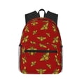 thumbnail image 1 of Honeii Hohey Bee Golden Print School Backpack,Casual Lightweight Travel Rucksack Daypack,Backpacks for College High, 1 of 6