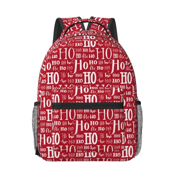 Honeii Hohoho5 Print Backpack for School,15.6 inch Laptop Back Pack for High School and College Students, Waterproof Computer Bookbag-One Size