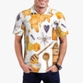thumbnail image 1 of Honeii Honey Bee Set Print Polo Shirt, A Classic Short-Sleeved, Button-Down Golf Shirt for Men,Mens Polo Shirts Short Sleeve-X-Large, 1 of 6