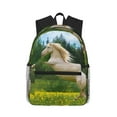thumbnail image 1 of Honeii Horse Rearing Up In The Field Print School Backpack,Casual Lightweight Travel Rucksack Daypack,Backpacks for College High, 1 of 6