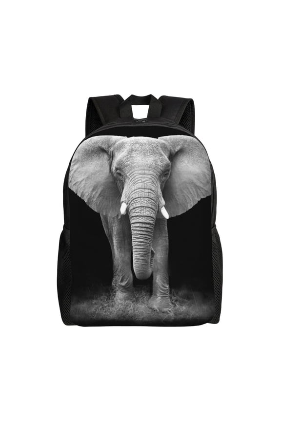 Indian Elephant Print Laptop Backpack for Work, College, Travel, Daily Backpacks for Men Women, Sport Rucksack,Computer Bag