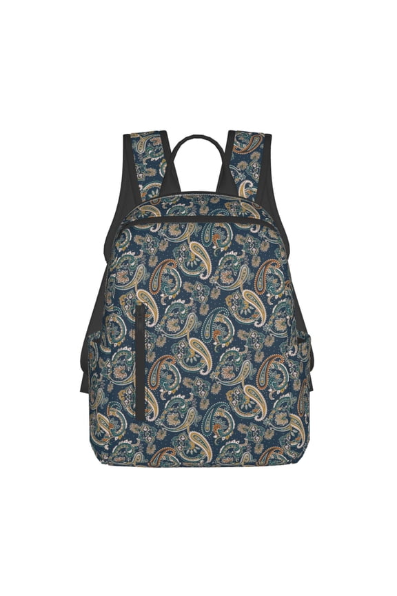 Indian Paisley 2 Print Lightweight Backpacks,Carry on Backpack,Durable Backpack for School, Work & Travel