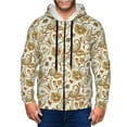 thumbnail image 1 of Honeii Indian Paisley Print Hoodies for Men, Pullover & Full Zip, Breathable Zip up Hoodie, Sweatshirt-Large, 1 of 5