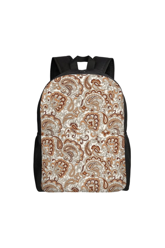 Indian Paisley1 Print Laptop Backpack for Work, College, Travel, Daily Backpacks for Men Women, Sport Rucksack,Computer Bag
