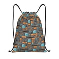 thumbnail image 1 of Honeii Industrial Transportation Print Drawstring Backpack,Drawstring Bags String Backpack Gym Cinch Sack Backpack Sport Bag Draw-Medium, 1 of 6