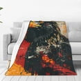 thumbnail image 1 of Honeii Ink Style Bald Eagle Print Fleece Blanket - Throw Blanket for Bed, Sofa, Couch, Camping, and Travel , Microplush Ultra Soft Warm Blanket-50"x40", 1 of 7