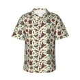 thumbnail image 1 of Honeii Insects A Print Men’s Hawaiian Shirt,Classic Button-Down Short Sleeve Shirt, for Beach, Vacation, and Outdoor Activities,XX-Large, 1 of 7