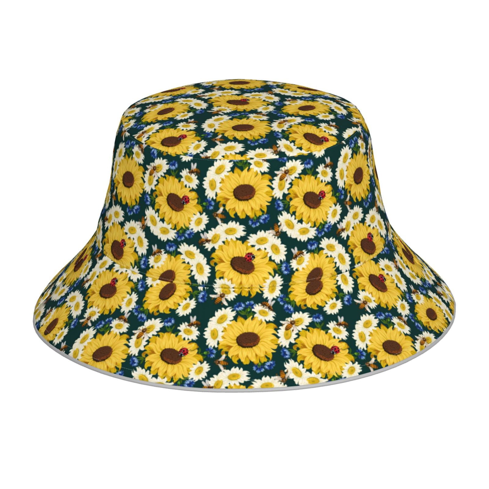 Honeii Insects Of Flowers for Unisex Bucket Hat Waterproof Rain Hat ...