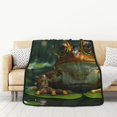 thumbnail image 1 of Honeii Intellectual Frog Pond for Throw Blanket for Couch - Thick Blanket, Soft Fuzzy Plush Throw Blanket for All Seasons, Double Sided Blanket,50x60 In, 1 of 8
