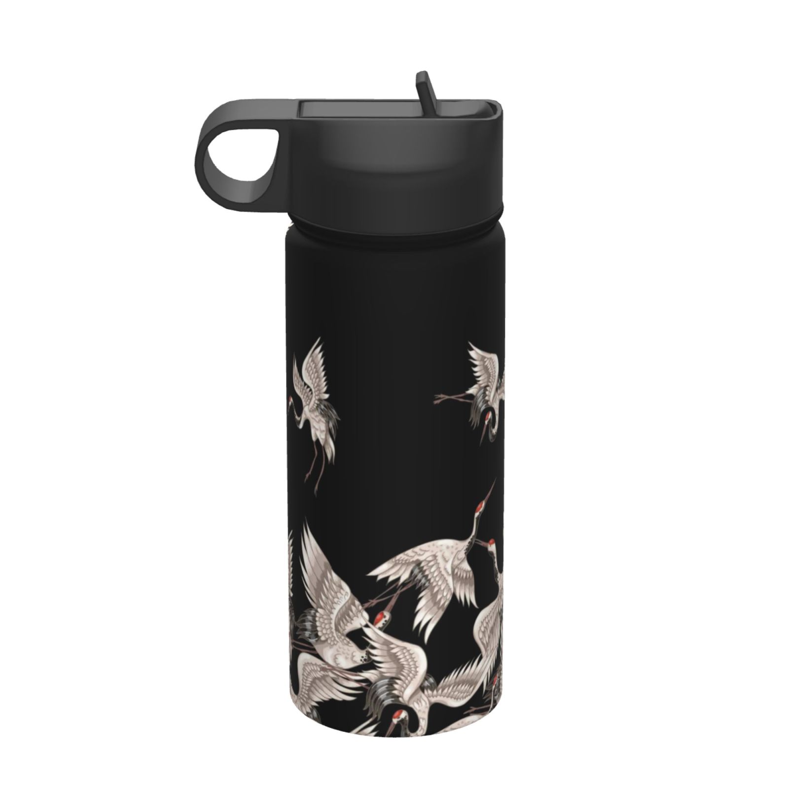 Stainless Steel Water Bottle - White Crane - Onyx main image 1