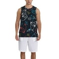 thumbnail image 1 of Honeii Joystick Gamepad print basktball shirt for men and women, Unisex basketball jersey for Theme party-4X-Large, 1 of 6