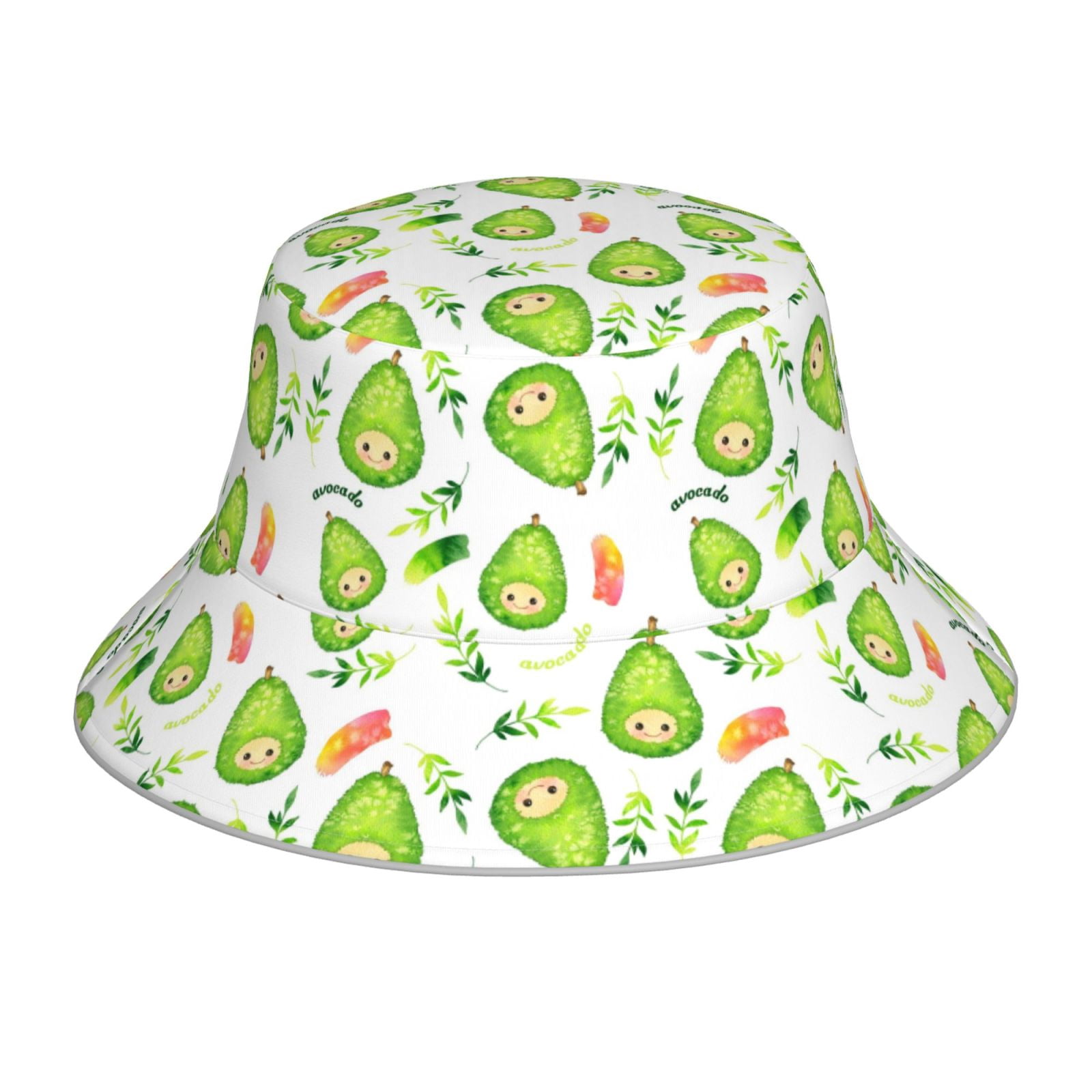 Honeii Kawaii Avocado for Unisex Bucket Hat Waterproof Rain Hat ...