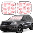 thumbnail image 1 of Honeii Kawaii Pigs Print Foldable Car Sun Shade for Windshield, 2-Piece UV Protection Shade, Protects Car Interior, Ideal for Cars, Trucks, SUVs-Large, 1 of 6