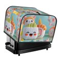 thumbnail image 1 of Honeii Kawaii Sushi Characters Delight Print 4 slice Toaster Cover, Two Slice Toaster Dust-proof Cover For Kitchen Small Appliance and Fingerprint Protection, 1 of 7