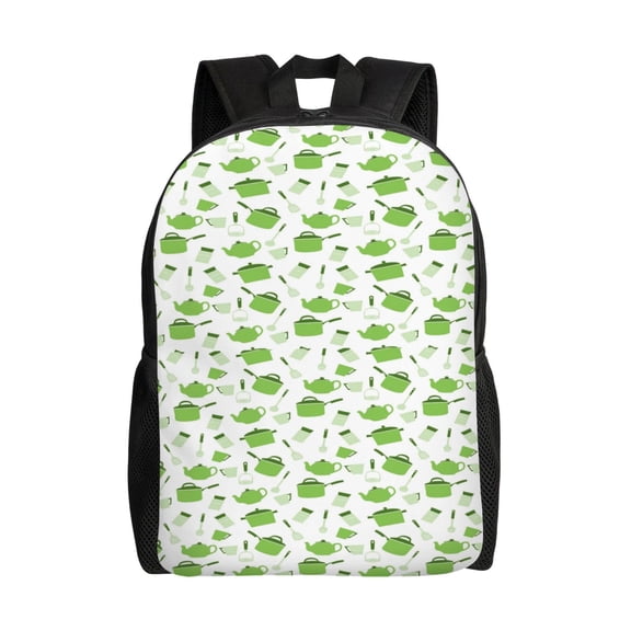 Honeii Kitchen Utensiles Cooking Pots Print Laptop Backpack for Work, College, Travel, Daily Backpacks for Men Women, Sport Rucksack,Computer Bag