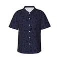 thumbnail image 1 of Honeii LOVE Print Men’s Hawaiian Shirt,Classic Button-Down Short Sleeve Shirt, for Beach, Vacation, and Outdoor Activities,Large, 1 of 7