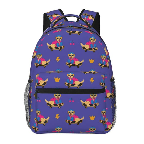 Honeii Labrador Retriever Dog Print Backpack for Both Men and Women, Basic Bookbag for College, Work, or Travel,Rucksack Computer Bag-One Size