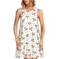 thumbnail image 1 of Honeii Labrador Retriever Dog Print Women's Sleeveless Dress, Loose Fit Casual Dress for Women, Summer Fashion Dress, 1 of 7