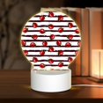 thumbnail image 1 of Honeii Ladybugs on Black and White Striped1 Print Acrylic LED Night Lamp,Round Touch-Control Night Light with 3 Lighting Modes,for Bedrooms, Living Rooms, and Gifting, 1 of 6