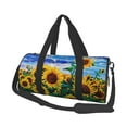 thumbnail image 1 of Honeii Landscape With Sunflowers Print Duffle Bag and Adjustable Strap,Foldable Travel Duffel Bags for Men Women,Waterproof Duffel Bags, 1 of 6