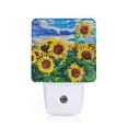 thumbnail image 1 of Honeii Landscape With Sunflowers Print LED Night Light with Light Sensor, Night Lights Plug Into Wall,Ideal for Bedrooms and Hallways-US, 1 of 7