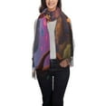 thumbnail image 1 of Honeii Lantern Giraffes Magical Forest Print Scarf Oversized Scarf Tassel Fall Winter Thick Scarf Warm Shawl Women,Women's Scarves & Wraps, 1 of 8