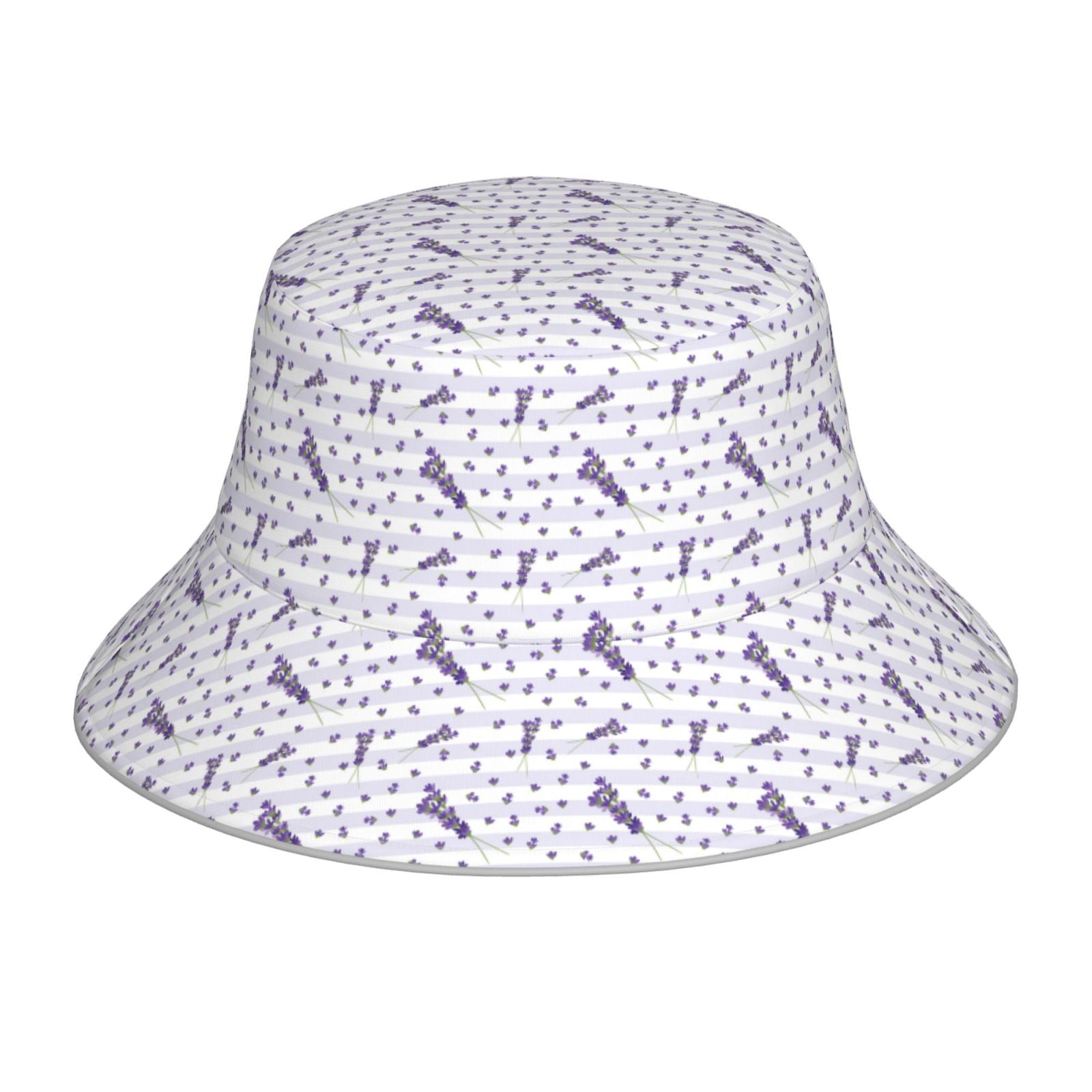 Honeii Lavender Flowers for Unisex Bucket Hat Waterproof Rain Hat ...